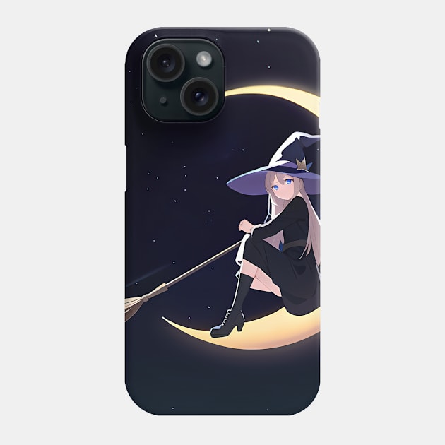 Witch Broomstick Phone Case by Manzo Carey