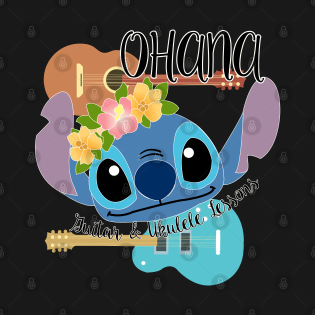 Discover Ohana Guitar & Ukulele Lessons - Lilo And Stitch - T-Shirt