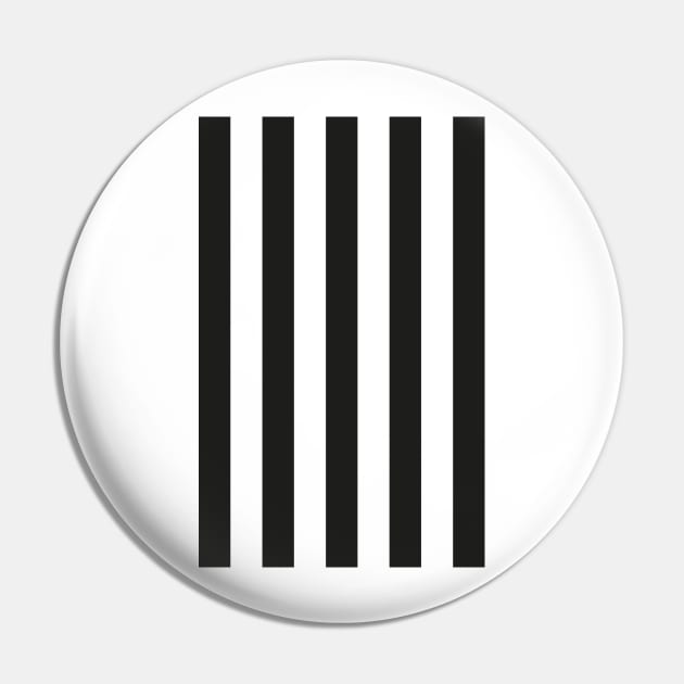 Black & White Stripes Pin by Culture-Factory