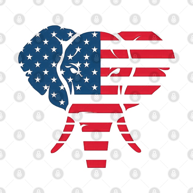 Republican Elephant by TooplesArt