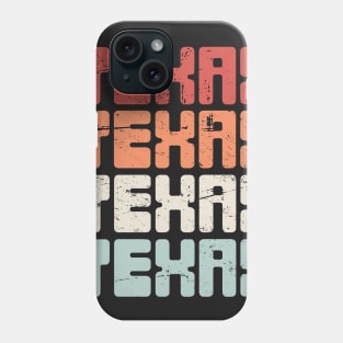 Retro Vintage TEXAS Text Phone Case