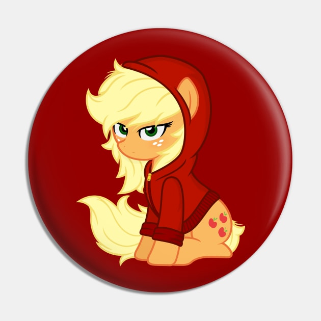 Applejack Hoodie Pin by Godoffury