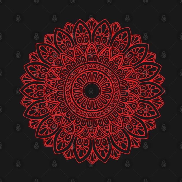 Mandala (red) by calenbundalas