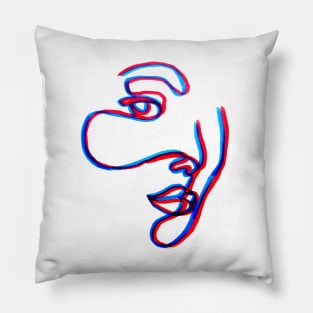 Abstract Woman Pillow