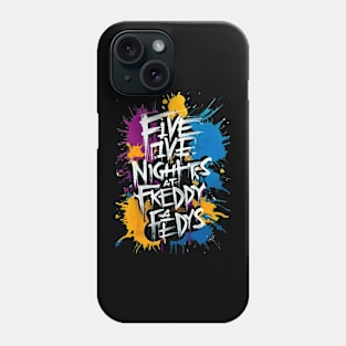 Typographic text Five Nights at Freddy's Phone Case