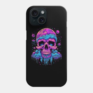 Trippy Vaporwave Skull LSD Psychedelia Phone Case