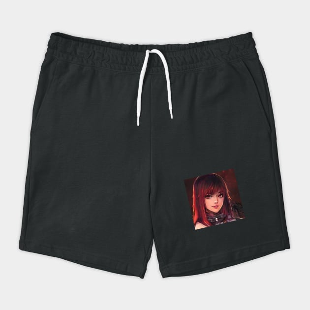 Sexy red hair anime girl by animegirlnft