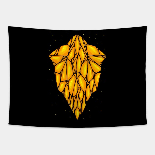 Yellow Diamond Tapestry by barmalisiRTB