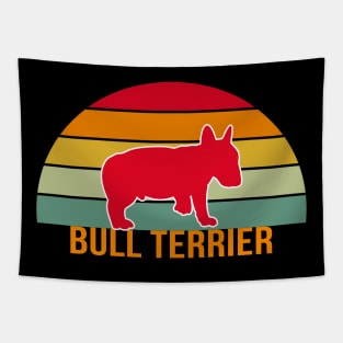 Bull Terrier Vintage Silhouette Tapestry