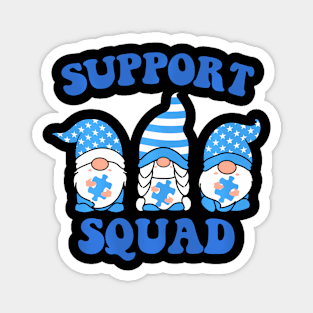 Gnomies Support Squad Colorectal Cancer Awareness Magnet