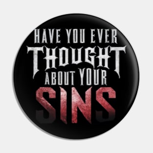 Have you ever thought about your sins? Pin