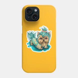 Yorkie Mermy Phone Case