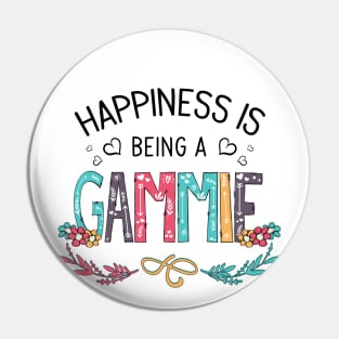 Happiness Is Being A Gammie Wildflowers Valentines Mothers Day Pin