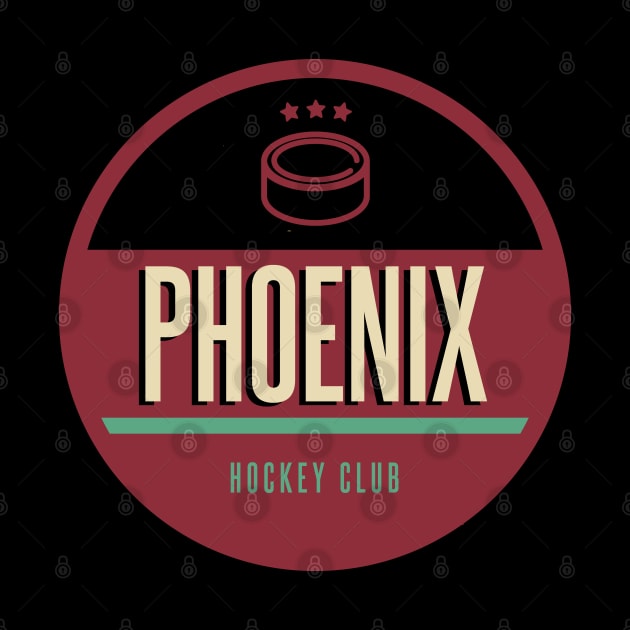 Phoenix retro hockey by BVHstudio