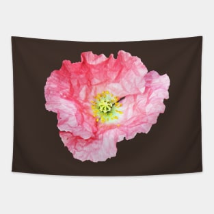 Elegant Pink Poppy Tapestry