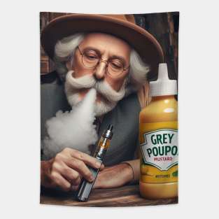 Old Guy Vaping with mustard flavor Tapestry