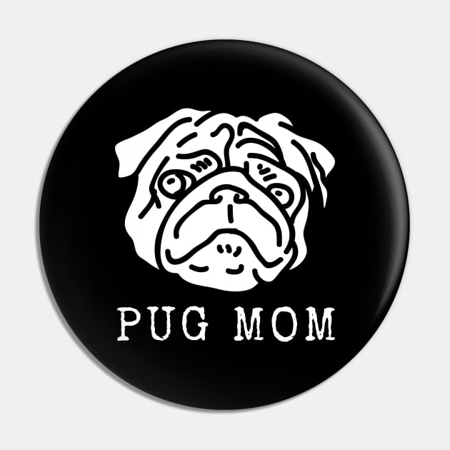 Pug Mom Pin by Mplanet