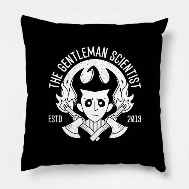 The Gentleman Scientist Crest Pillow by Lagelantee