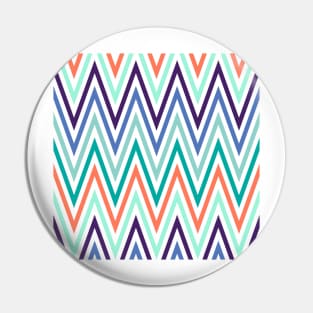 Blue & Orange Stripes Pin