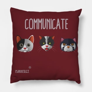 Purrfect Communicate Pillow