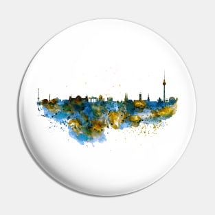 Berlin watercolor skyline Pin