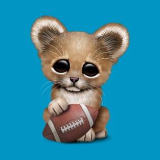 Lion Cub Playing With Football T-Shirt