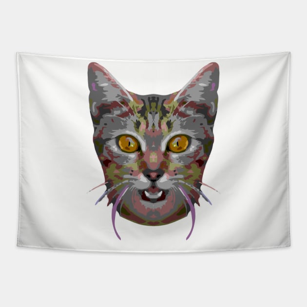 CAT Tapestry by MufaArtsDesigns