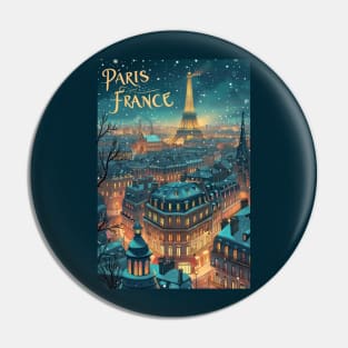 Paris at Night Pin