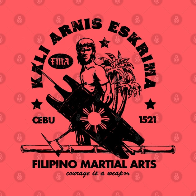 Kali Eskrima Arnis Warrior by Black Tee Inc