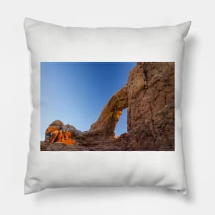 South Window Arch at Dawn, Arches National Park Pillow