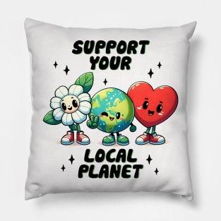 Support Your Local Planet Pillow