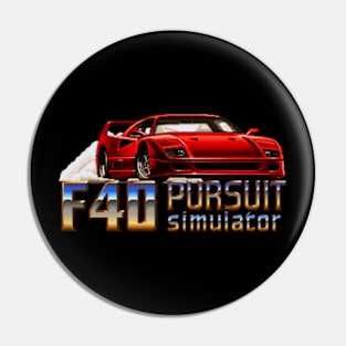 F40 Pursuit Simulator Pin