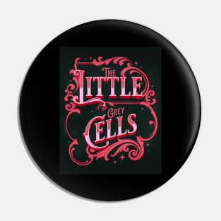 Poirot The Little Grey Cells - Red Palette Pin