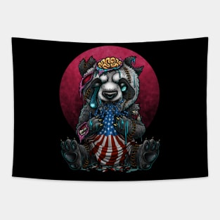 Zombie panda ( China devour America ) Tapestry