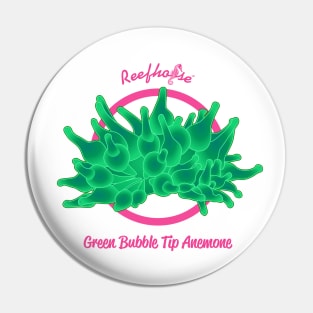 Green Bubble Tip Anemone Pin