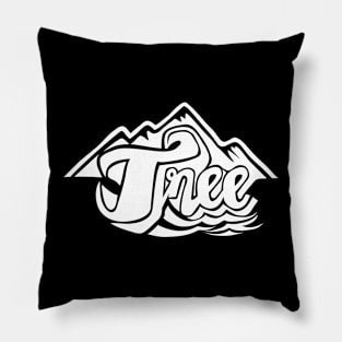 Tree Mountain and Sea Pillow