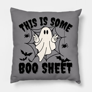 This is Some Boo sheet, Funny Halloween Costume Ghost Gift Pillow