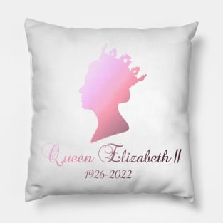 Queen Elizabeth II - pastel pink Pillow