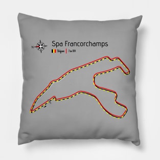 Racetrack - Spa Francorchamps Belgium Pillow