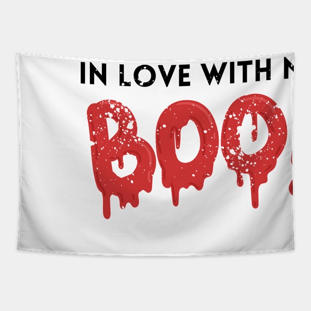 In Love With My Boo Tapestry by angieslittleart