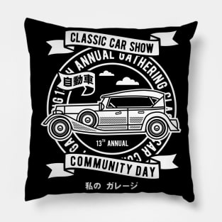 Classic Car Show Pillow