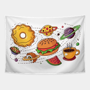 Cosmic Foodie Tapestry