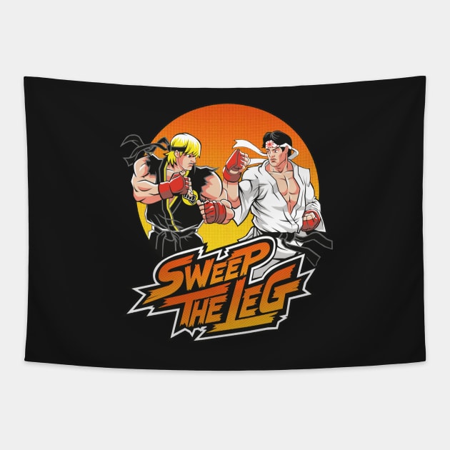 Cobra Kai Street Fighters Tapestry by Vector-Planet