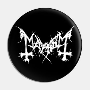 Mayhem logo Pin