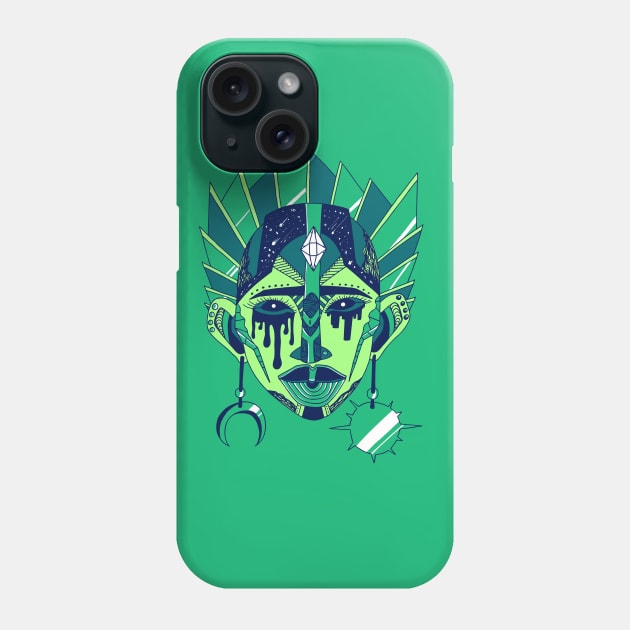 Ngreen African Mask No 12 Phone Case by kenallouis