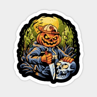 Halloween Boy Pumkin Magnet