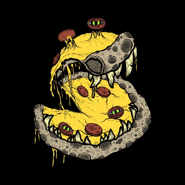 Monster pizza alive by Mister Cacho