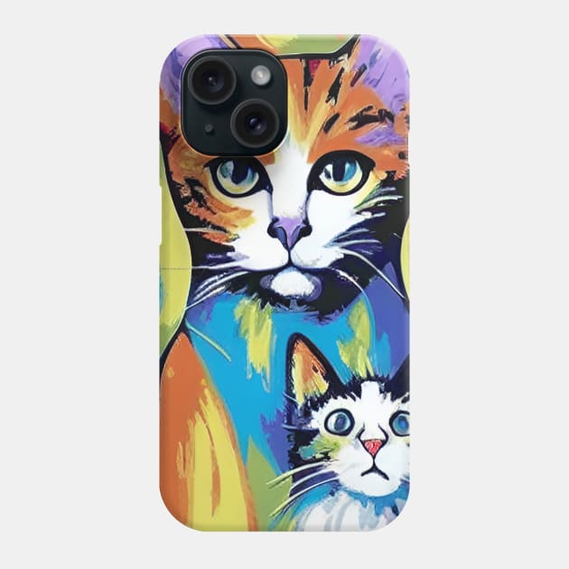 The Cat Is Watching You Man Phone Case by Dippity Dow Five