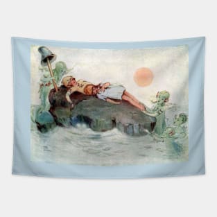 Peter Pan and Wendy and the Mermaids - Mabel Lucie Attwell Tapestry
