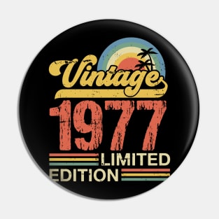 Retro vintage 1977 limited edition Pin